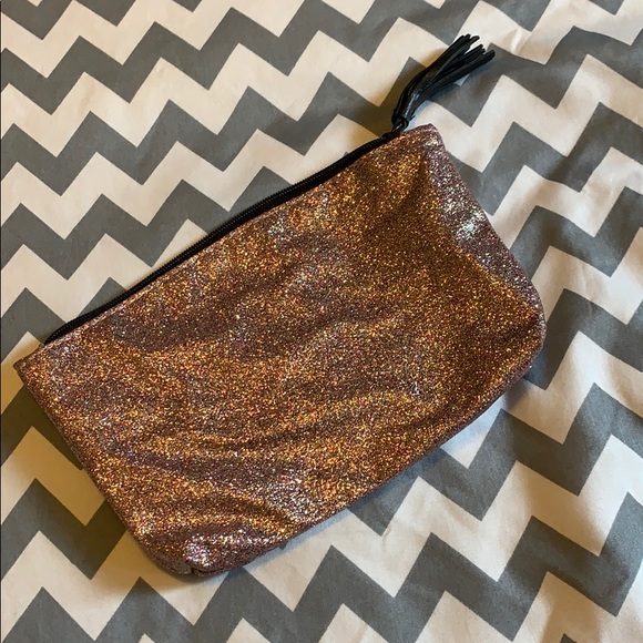 ipsy Bags Rose Gold Glitter Makeup Bag Poshmark